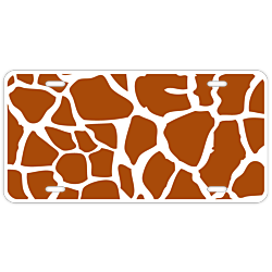 Giraffe License Plate