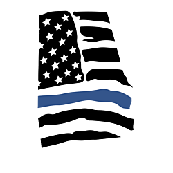 Police Support Flag Decal