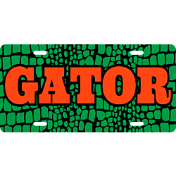 Gator Skin License Plate