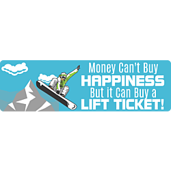 Lift Ticket Bumper Sticker