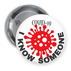 Covid-19 Pin Backed Button
