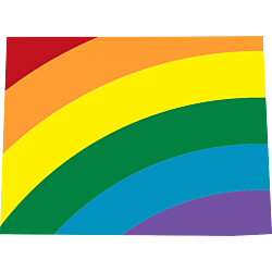 Colorado LGBT Rainbow Decal