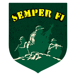 Semper Fi Marines Custom Crest Car Magnet