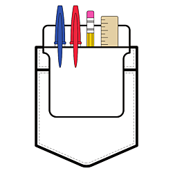 Custom Pocket Protector Decals