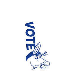 Delaware Vote Democrat Decal