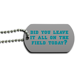 Football Dog Tag Back