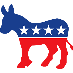 Democratic Party Supporter Donkey Shaped Decal