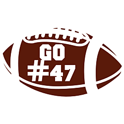 Custom Football Static Cling
