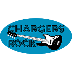 Chargers Rock Static Cling