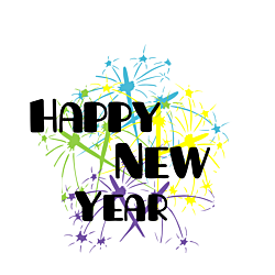 New Year Static Cling