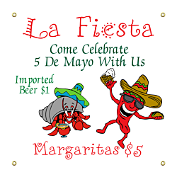 5 De Mayo Vinyl Banner