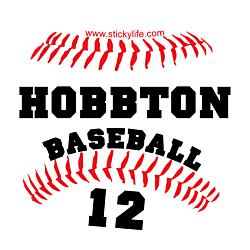 School Baseball Decal