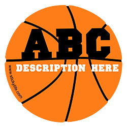  Basketball Vinyl Decal