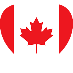 I Heart Canada Heart Car Magnet