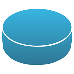 Hockey Puck Static Cling