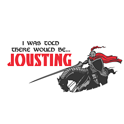 Renaissance Festival Jousting Oval Decal