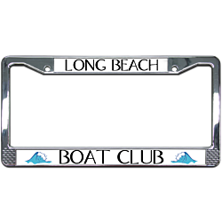 Boat Club License Plate Frame