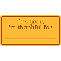 This Year I'm Thankful For Fill In the Blank Aluminum Dry Erase Board