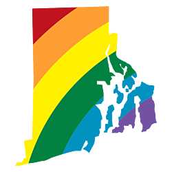 Rhode Island LGBT Rainbow Decal