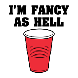 Fancy Cup Square Magnet
