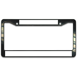 Black Plastic License Plate Frame