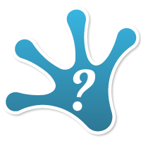 A blue stickylife icon shape representing a custom decal shape that is unique to you